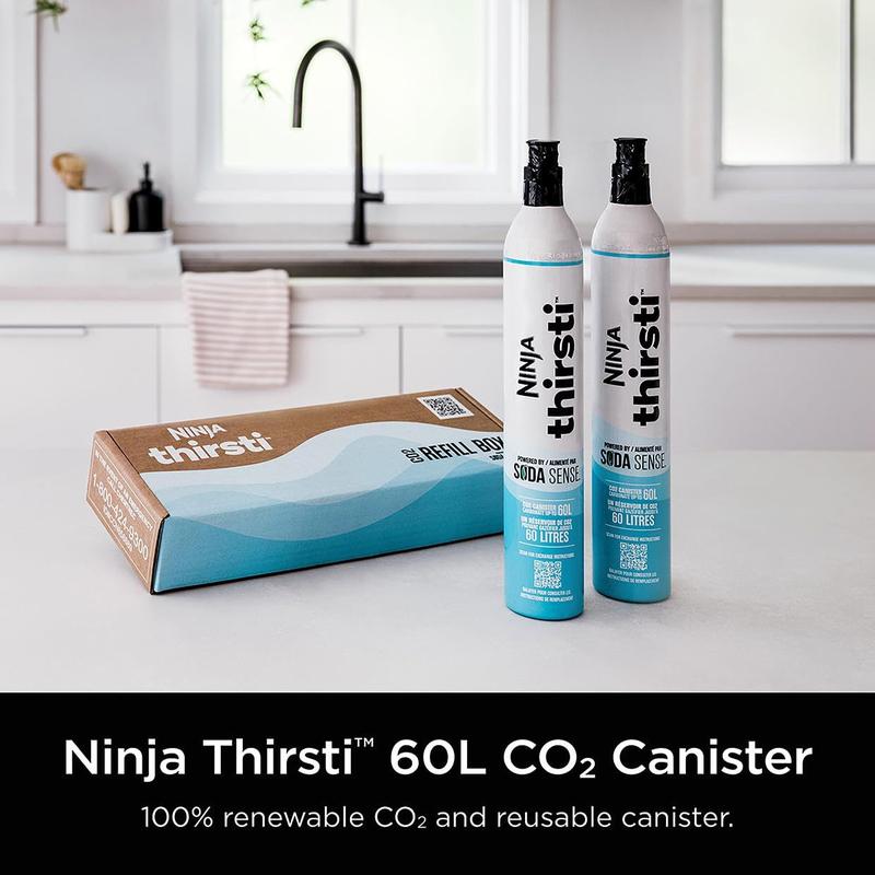 Vasilha de CO2 Ninja WCX02CO2 Thirsti 60L - Pacote com 2 - Garrafa